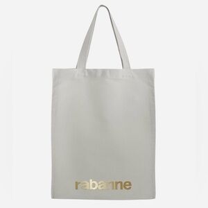 PACO RABANNE Gray Tote Shopper Fashion Bag w/ Gold LOGO - NEW & SEALED